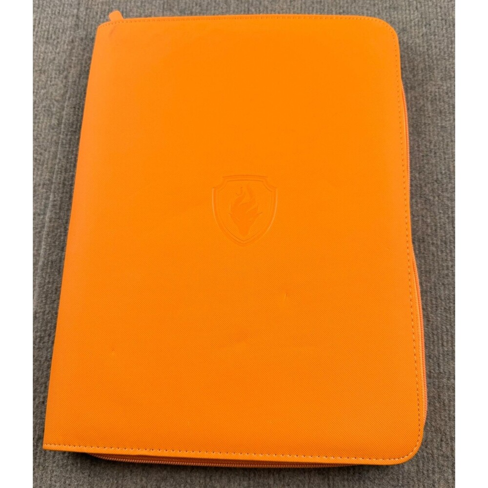 Fabmaker 360 Cards Pocket Binder 9 pocket Zipper Trading Card Holder Orange